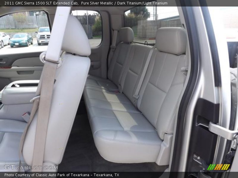 Pure Silver Metallic / Dark Titanium/Light Titanium 2011 GMC Sierra 1500 SLT Extended Cab