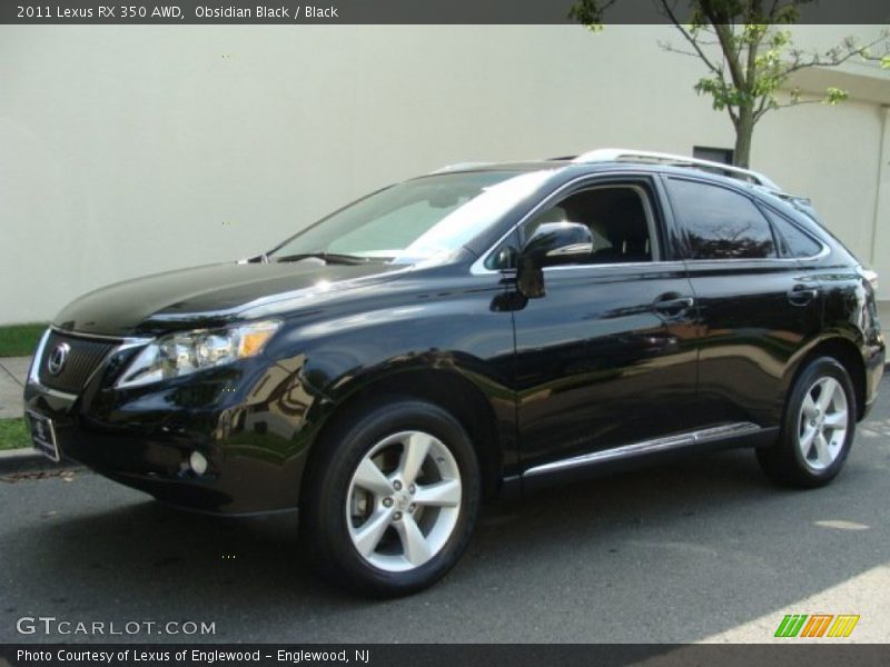 Obsidian Black / Black 2011 Lexus RX 350 AWD