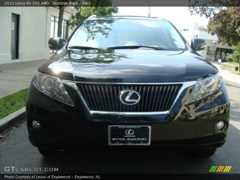 Obsidian Black / Black 2011 Lexus RX 350 AWD