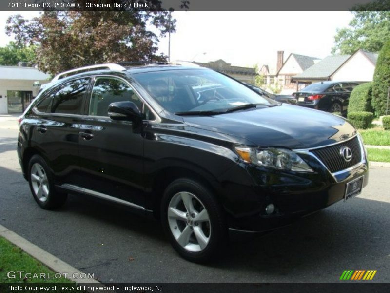 Obsidian Black / Black 2011 Lexus RX 350 AWD