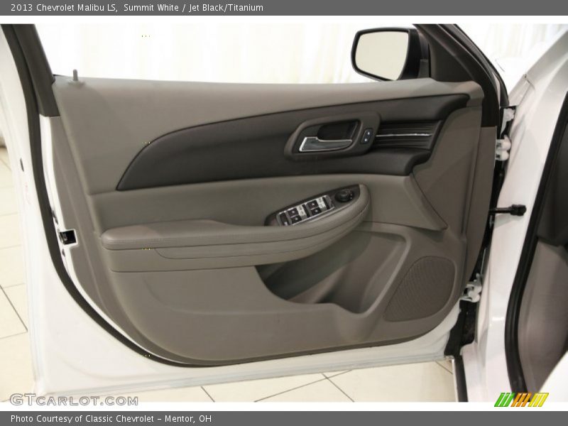 Summit White / Jet Black/Titanium 2013 Chevrolet Malibu LS