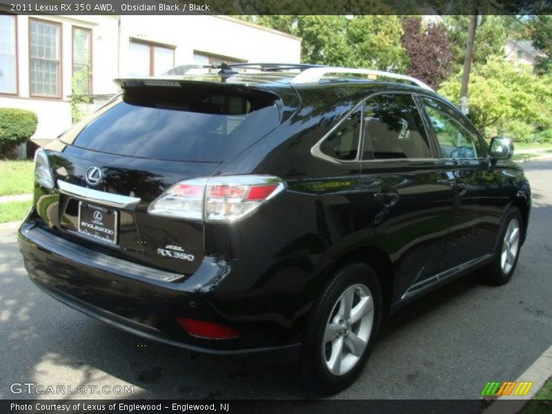 Obsidian Black / Black 2011 Lexus RX 350 AWD