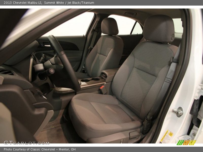 Summit White / Jet Black/Titanium 2013 Chevrolet Malibu LS