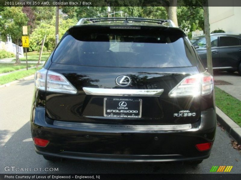 Obsidian Black / Black 2011 Lexus RX 350 AWD