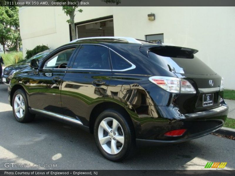 Obsidian Black / Black 2011 Lexus RX 350 AWD