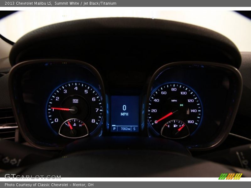 Summit White / Jet Black/Titanium 2013 Chevrolet Malibu LS