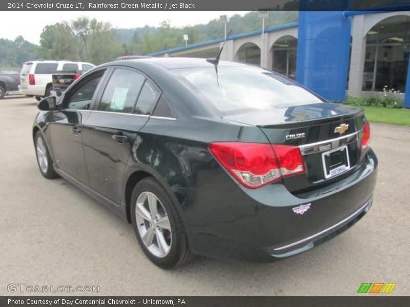 Rainforest Green Metallic / Jet Black 2014 Chevrolet Cruze LT