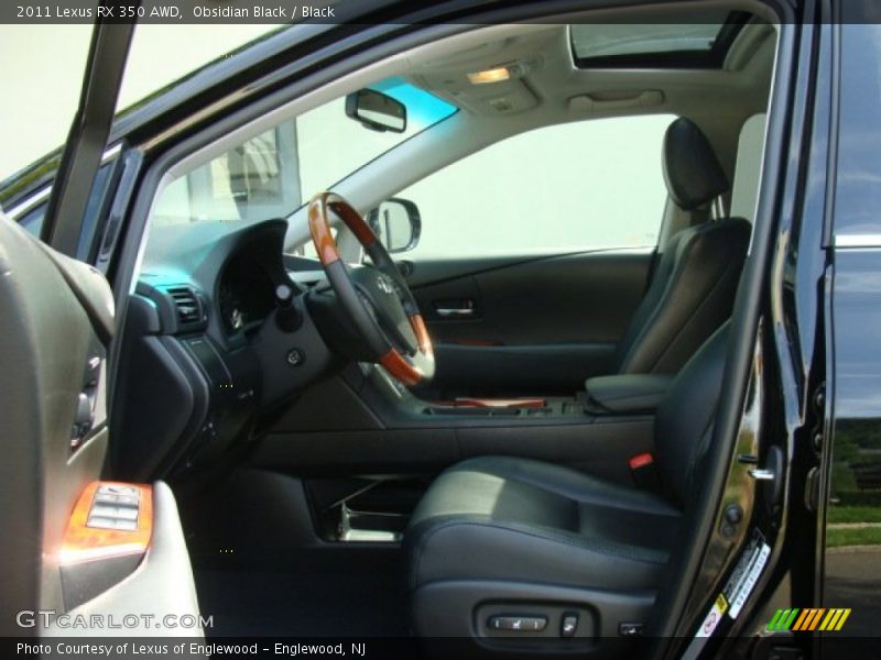 Obsidian Black / Black 2011 Lexus RX 350 AWD