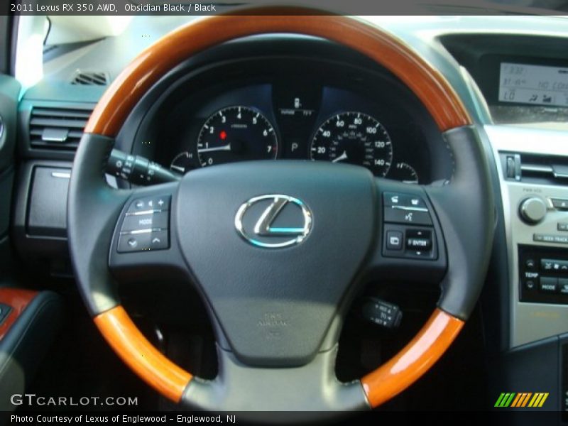 Obsidian Black / Black 2011 Lexus RX 350 AWD