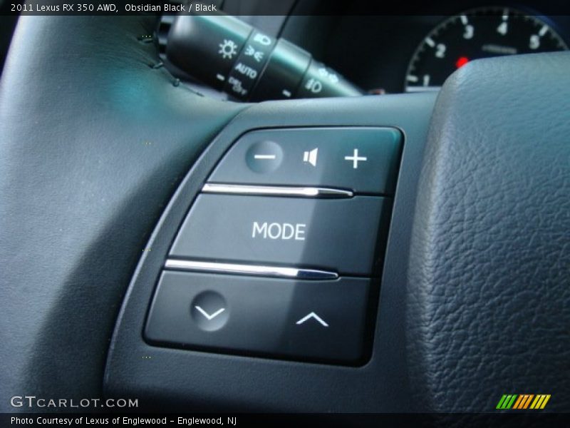 Obsidian Black / Black 2011 Lexus RX 350 AWD