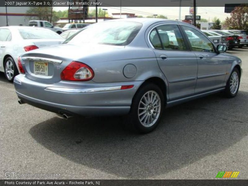 Glacier Blue Metallic / Ivory 2007 Jaguar X-Type 3.0