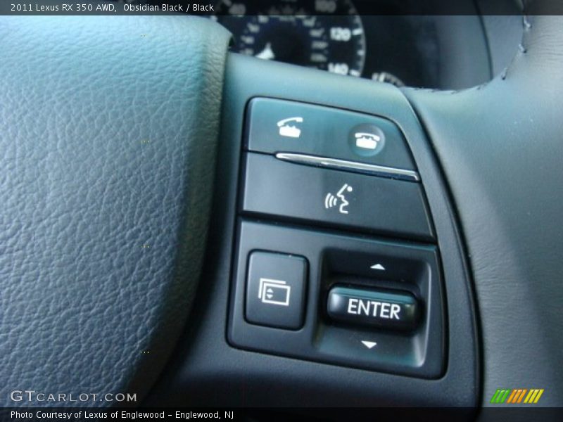 Obsidian Black / Black 2011 Lexus RX 350 AWD