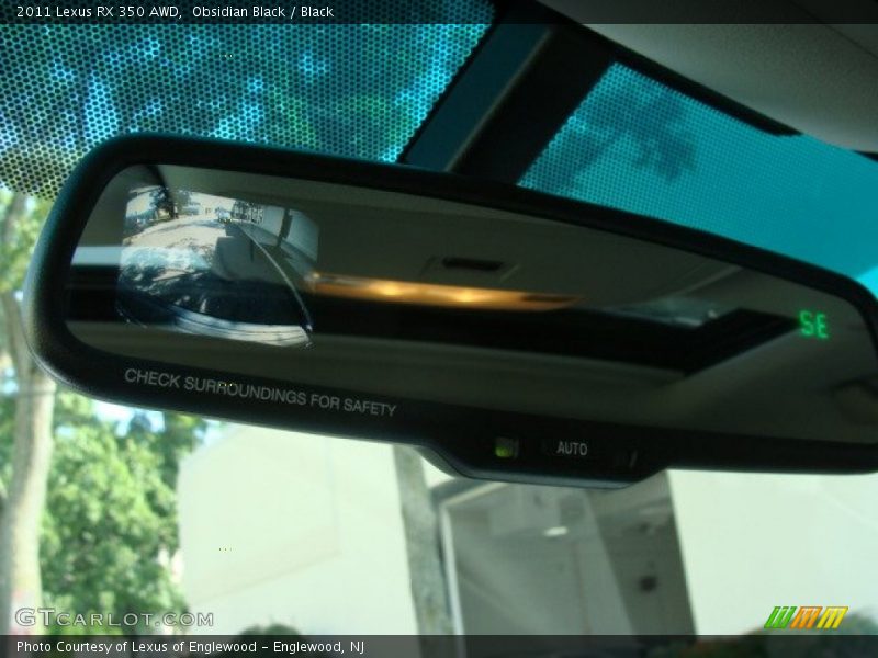 Obsidian Black / Black 2011 Lexus RX 350 AWD