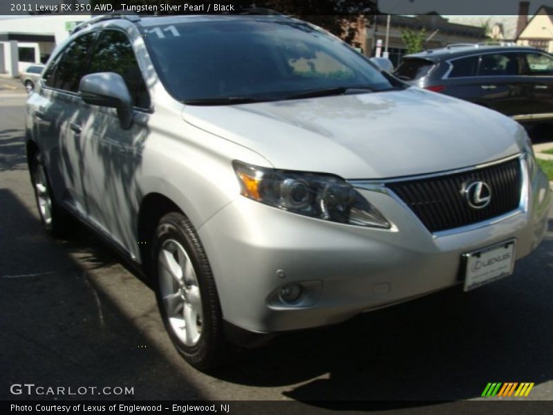 Tungsten Silver Pearl / Black 2011 Lexus RX 350 AWD