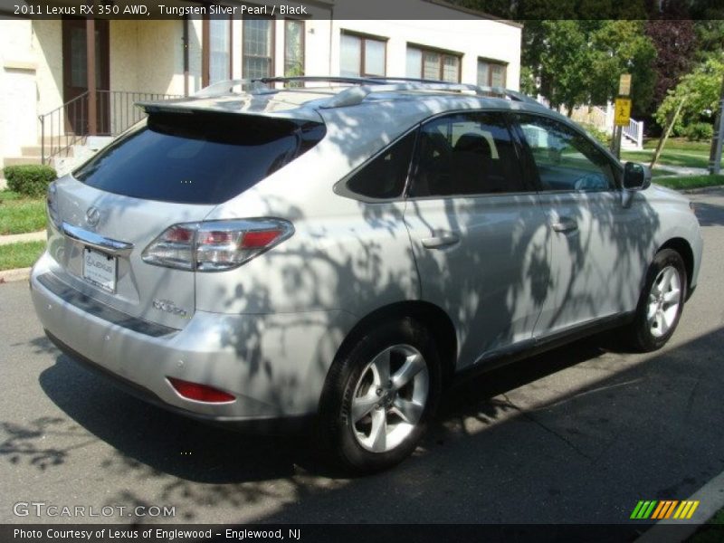 Tungsten Silver Pearl / Black 2011 Lexus RX 350 AWD
