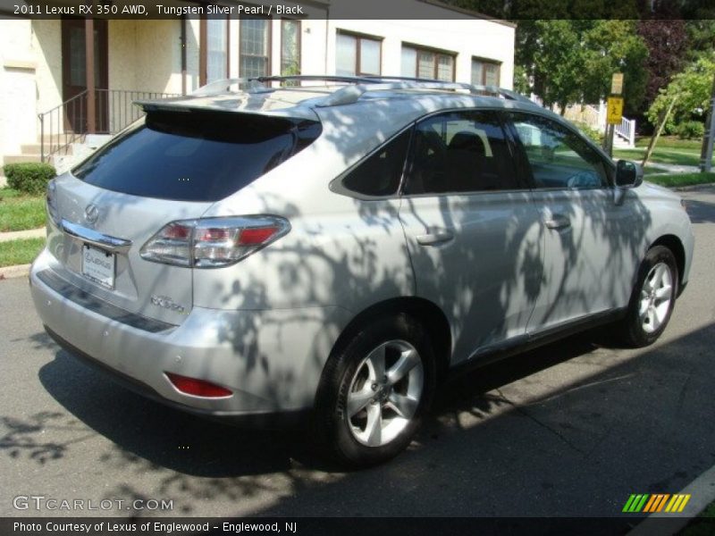 Tungsten Silver Pearl / Black 2011 Lexus RX 350 AWD