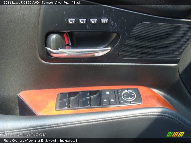 Tungsten Silver Pearl / Black 2011 Lexus RX 350 AWD