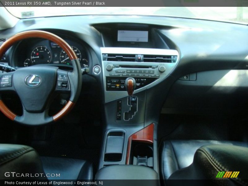 Tungsten Silver Pearl / Black 2011 Lexus RX 350 AWD
