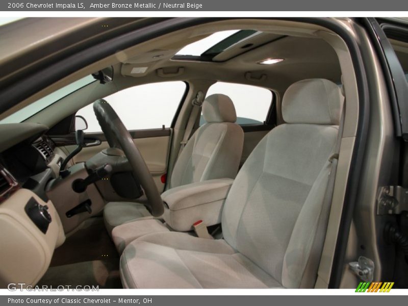 Amber Bronze Metallic / Neutral Beige 2006 Chevrolet Impala LS