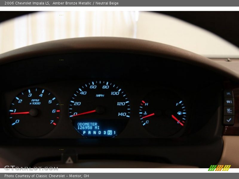 Amber Bronze Metallic / Neutral Beige 2006 Chevrolet Impala LS