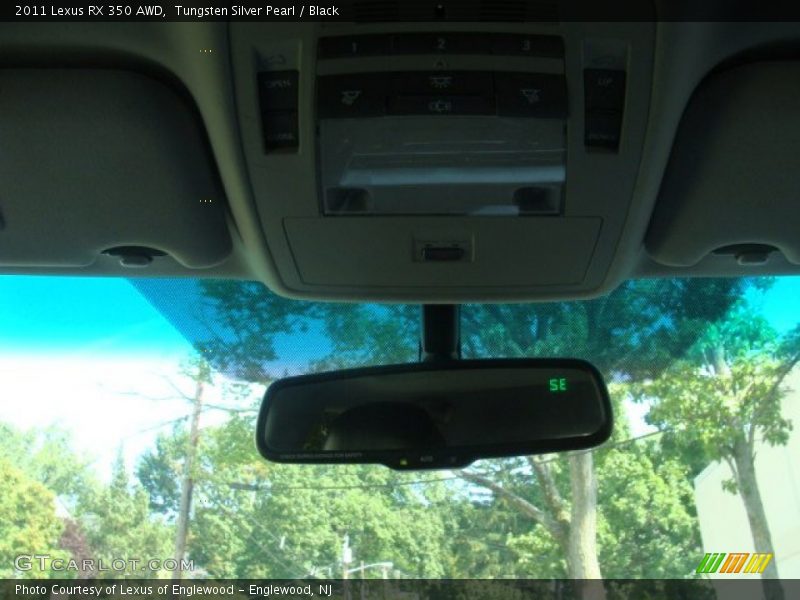 Tungsten Silver Pearl / Black 2011 Lexus RX 350 AWD