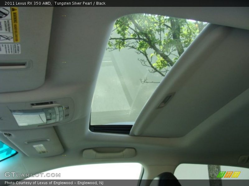 Tungsten Silver Pearl / Black 2011 Lexus RX 350 AWD