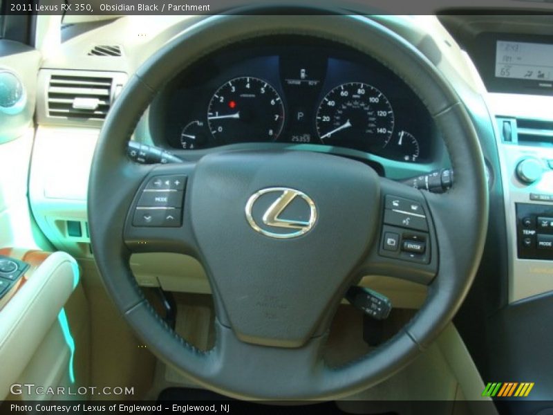 Obsidian Black / Parchment 2011 Lexus RX 350