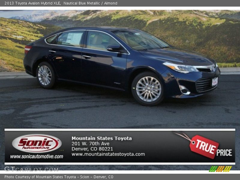 Nautical Blue Metallic / Almond 2013 Toyota Avalon Hybrid XLE