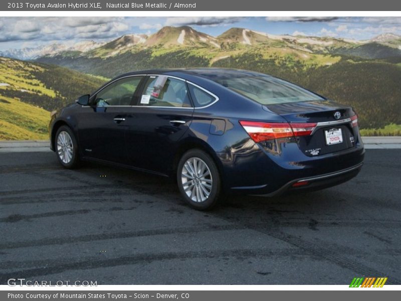 Nautical Blue Metallic / Almond 2013 Toyota Avalon Hybrid XLE
