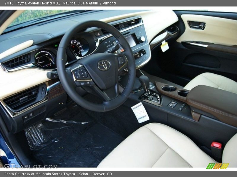 Nautical Blue Metallic / Almond 2013 Toyota Avalon Hybrid XLE