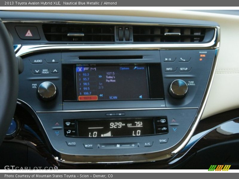 Nautical Blue Metallic / Almond 2013 Toyota Avalon Hybrid XLE