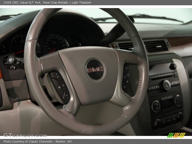 Steel Gray Metallic / Light Titanium 2008 GMC Yukon SLT 4x4