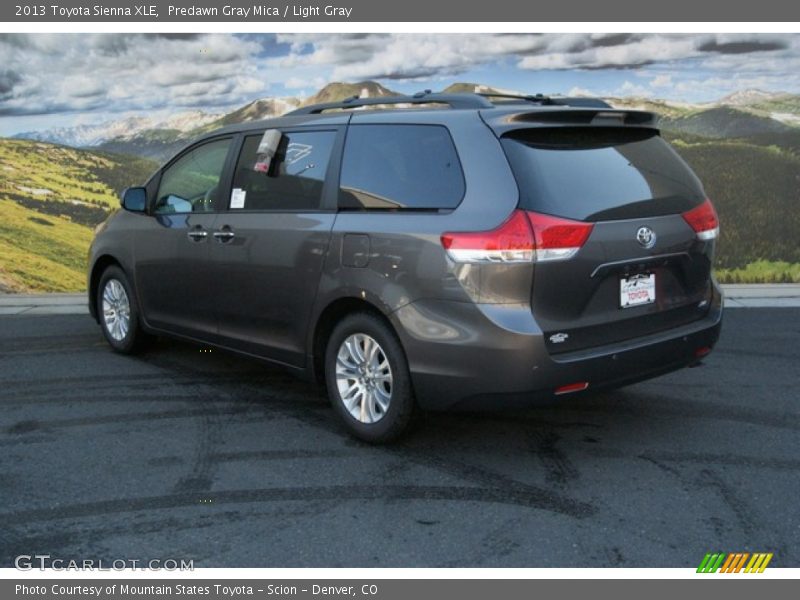 Predawn Gray Mica / Light Gray 2013 Toyota Sienna XLE