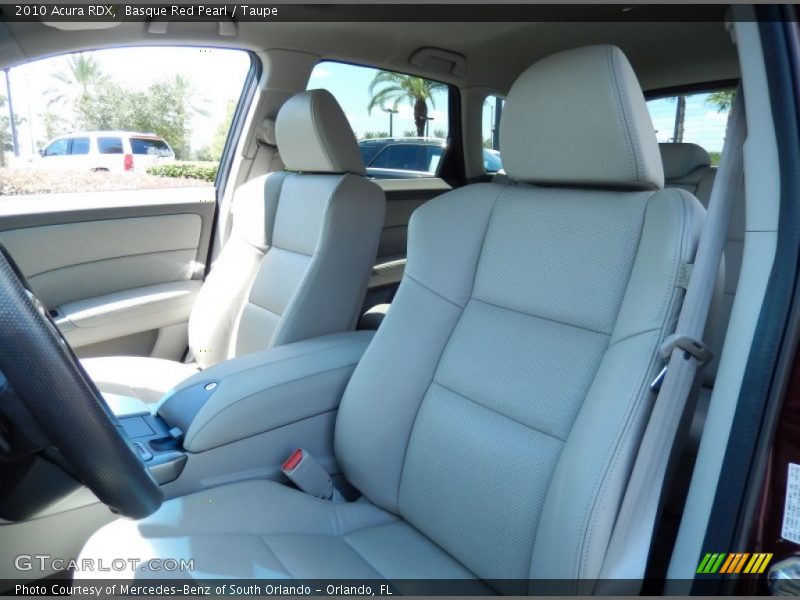 Front Seat of 2010 RDX 