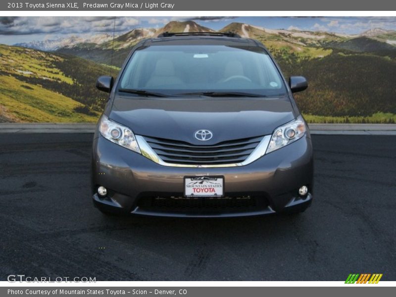 Predawn Gray Mica / Light Gray 2013 Toyota Sienna XLE