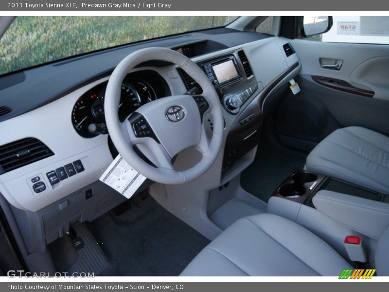 Predawn Gray Mica / Light Gray 2013 Toyota Sienna XLE