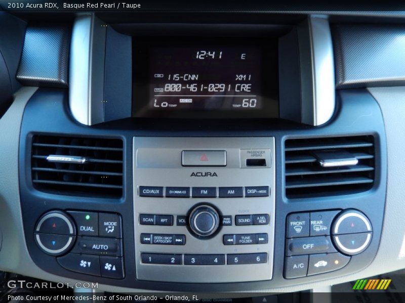 Controls of 2010 RDX 