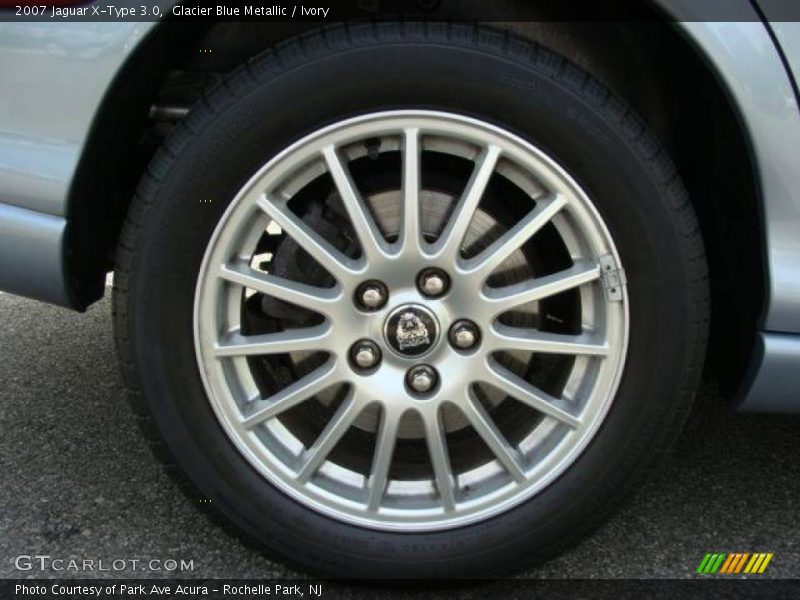 Glacier Blue Metallic / Ivory 2007 Jaguar X-Type 3.0