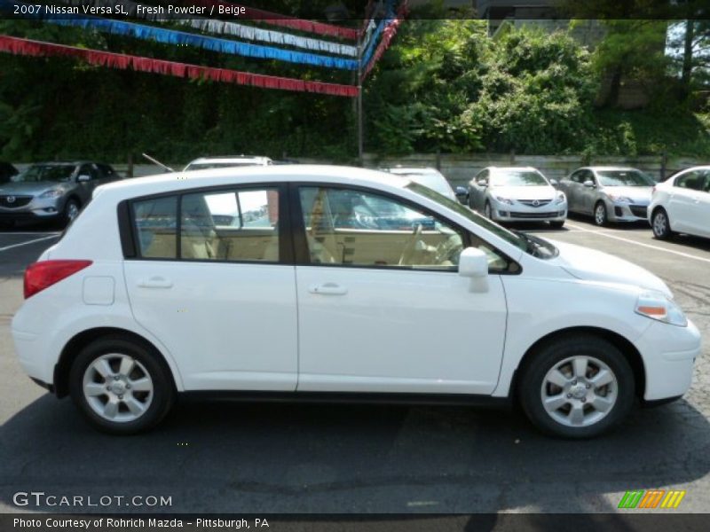 Fresh Powder / Beige 2007 Nissan Versa SL