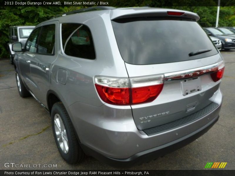 Billet Silver Metallic / Black 2013 Dodge Durango Crew AWD