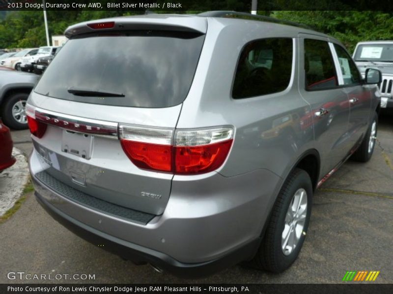 Billet Silver Metallic / Black 2013 Dodge Durango Crew AWD