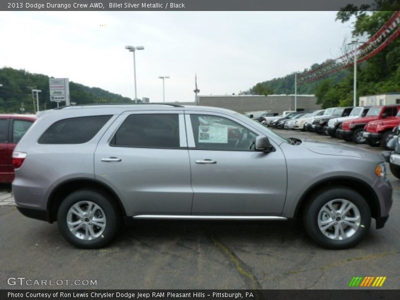 Billet Silver Metallic / Black 2013 Dodge Durango Crew AWD
