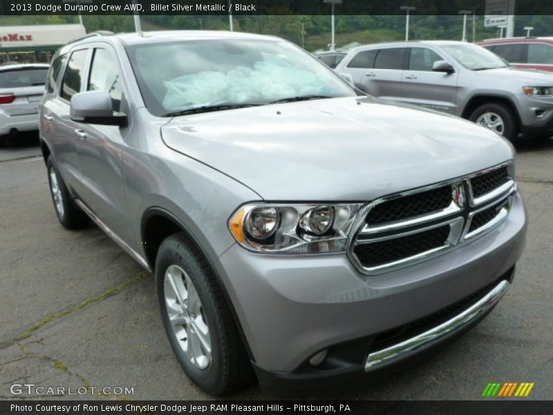 Billet Silver Metallic / Black 2013 Dodge Durango Crew AWD
