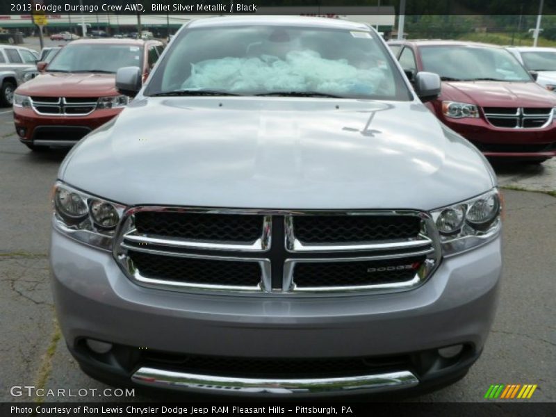 Billet Silver Metallic / Black 2013 Dodge Durango Crew AWD