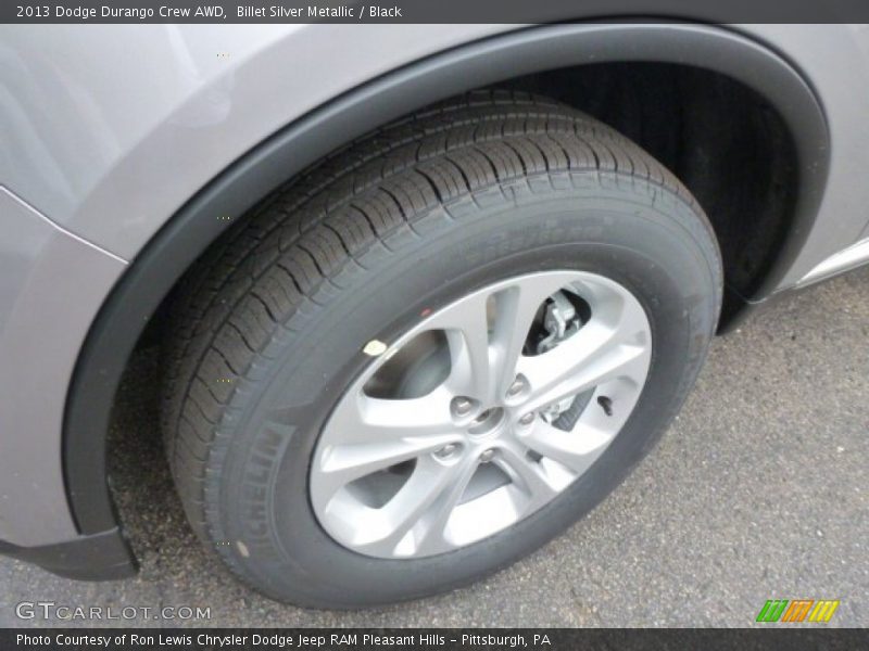 Billet Silver Metallic / Black 2013 Dodge Durango Crew AWD