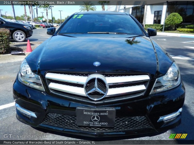 Black / Black 2012 Mercedes-Benz C 250 Coupe