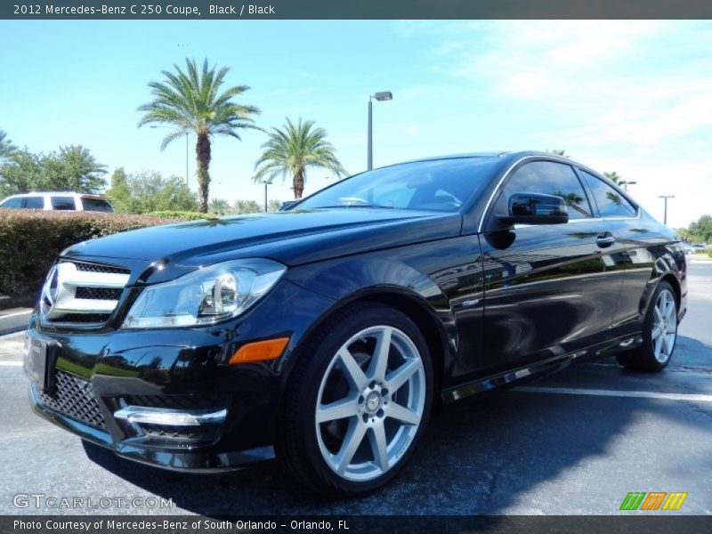 Front 3/4 View of 2012 C 250 Coupe