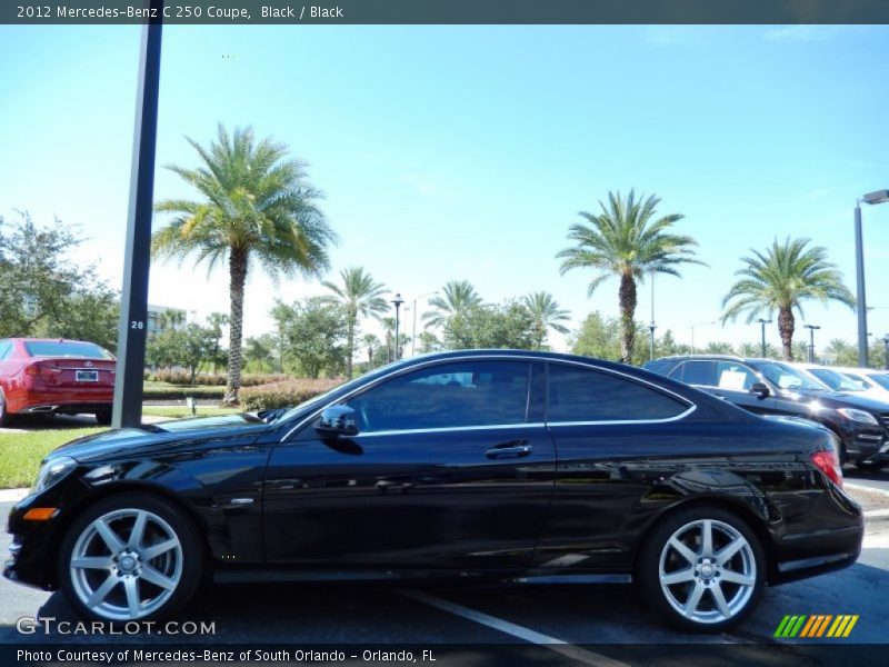 Black / Black 2012 Mercedes-Benz C 250 Coupe