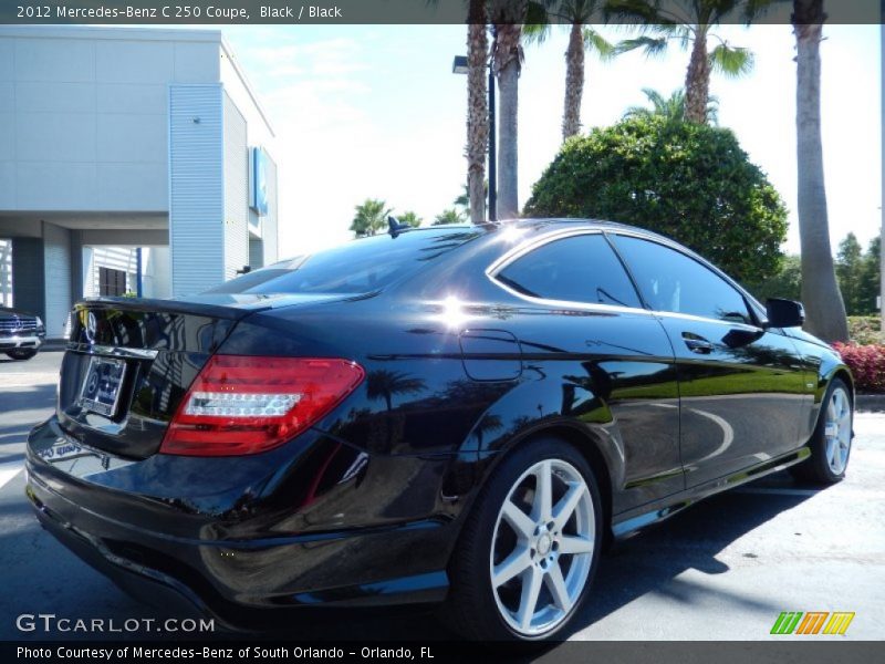 Black / Black 2012 Mercedes-Benz C 250 Coupe