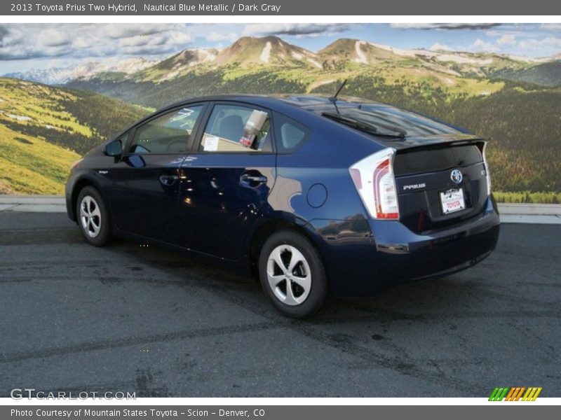 Nautical Blue Metallic / Dark Gray 2013 Toyota Prius Two Hybrid